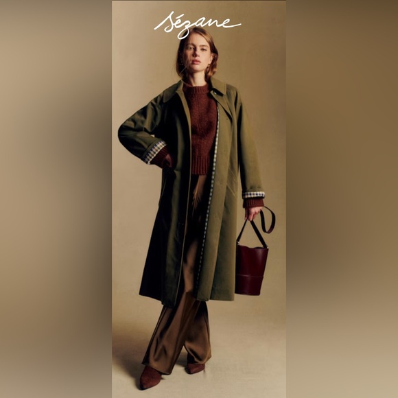 Sezane Jackets & Blazers - Sezane Clyde Coat - Dark Green